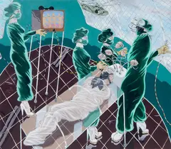 Ken Nevadomi, - ''I Want Your Youth Study''-, oil on canvas, 1979