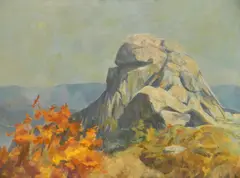 John Teyral, - ''North Carolina Bald''-, oil on canvas, 1980