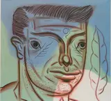 Scott Miller, - Self- Portrait-, oil on canvas, 1987
