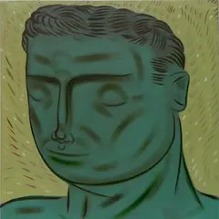Scott Miller, - Self- Portrait-, oil on canvas