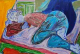 Sid Rheuban, - ''Rear View''-, acrylic on canvas