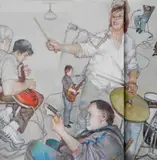 Shirley Aley Campbell, - ''Rehearsal''-, acrylic and pastel on canvas, 2010