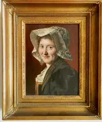 Carl Probst, - Portrait of a Lady-, oil on wood panel