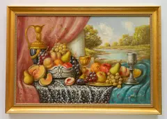 Johan K. Reinprecht, - Fruit Still-Life-, oil on canvas