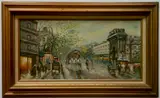 - Parisian Street Scene- by Antoine Blanchard, oil on canvas, bears signature lower right, good condition, offered Sep 2019