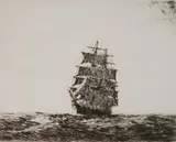Arthur Briscoe, - ''In The Trades'' (Laver 135)-, etching, ca. 1930