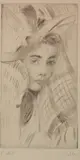 Paul César Helleu, - Lady in Hat-