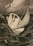 Max Klinger, - ''Rettung'' (Singer 116 vii/VII)-, etching and drypoint, 1880