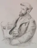 - ''Louis Valtat'' (Delteil 38)- by Pierre-Auguste Renoir, lithograph, 1904, published in 'l'Album des Douze Lithographies Originales de Pi, offered Jun 2019