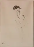 Warren Davis, - ''The Frog''-, etching