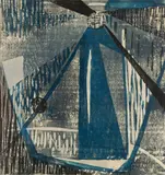 Hildegarde Haas, - ''The Lighthouse''-, woodcut in colors, 1947