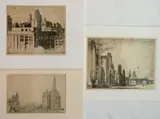 Donald Shaw MacLaughlan, - 1.) ''Michigan Avenue No. 2, Chicago'' (Webster 70 ii/II)-, etching, 1931