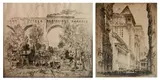 Joseph Pennell, - 1.) ''The Viaduct, D. L. & W. at Nicholson, PA'' (Wuerth 732)-, etching on laid paper, 1919