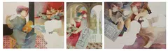 Sunol Alvar, - Untitled- 3 lithographs with embossing, all singed, numbered annotatd 'E.A.' in, pencil, good condition