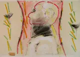 Herbert C. Cassill, - ''Between Two Ladies''-, watercolor on paper, 1971, initialed and