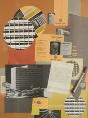 Walter Gropius, - ''Construction- Tower East''-, mixed media collage, 1966