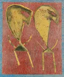 Marvin Jones, - ''Blind Figures''- relief print and