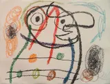 - ''Album 21- Plate 6'' (Maeght 1131)- by Joan Miró, lithograph in colors, 1978, offered Jun 2019