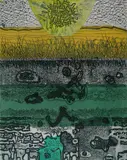 Gabor Peterdi, - ''Tommy's Pond'' (Jonson 250)- soft ground