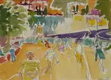 Joseph B. O'Sickey, - ''Street Scene in France''-