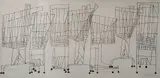 Ben Shahn, - ''Supermarket'' (Prescott 27)-, silkscreen, 1957
