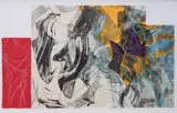 Steve Sorman, - ''Burden of Need''-, lithograph, woodcut, linocut, Marlite intaglio and hand work, 1989