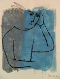 Ben Shahn, - ''In Rooms Withdrawn and Quiet'' (Prescott Prescott 127)-, lithograph in color, 1968