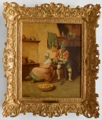 - The Proposal- by John Seymour Lucas, oil on canvas, offered May 2019