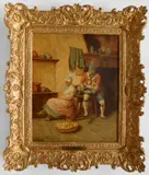 John Seymour Lucas, - The Proposal-, oil on canvas