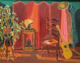 Joseph B. O'Sickey, - Interior with Screen-