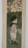 Eugène Delâtre, - ''En Sentinelle''-, aquatint in colors, 1905, minor toning in margins