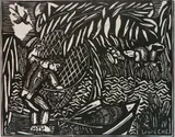 - ''La Peche''- by Raoul Dufy, woodcut, 1910-11, offered Mar 2019