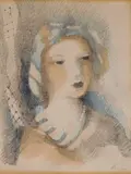 Marie Laurencin, - ''Miquette'' (Marcesseau 179)-, lithograph in colors, 1932, initialled in pencil, light struck
