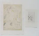 Jules Pascin, - 1.)''Cendrillon''-, etching and drypoint in colors, 1929