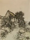 Jean-François Raffaëlli, - ''La Chaumiere'' (Delteil 102)-