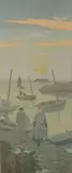 Henri Rivière, - ''Le Crepuscle'' (Fields 77)-, lithograph in colors, 1902, as published in 'La Feerie de Heures', very good condition
