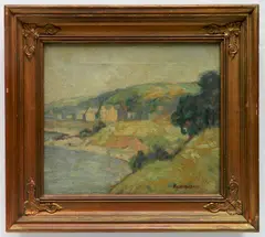Knute Heldner, - ''Clear Water Lake''-, oil on canvas