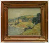 Knute Heldner, - ''Clear Water Lake''-, oil on canvas
