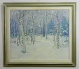 Edward K. Williams, - Winter Landscape-, oil on canvas