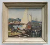 Otis Cook, - ''Gloucester''-, oil on canvas, 1952