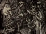 Albert Abramovitz, - ''Rickets''- wood, engraving