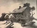 - ''Back from the Fields'' (Fath 66)- by Thomas Hart Benton, lithograph, 1945, offered Mar 2019