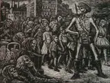 Albert Abramovitz, - ''Depression''- wood, engraving