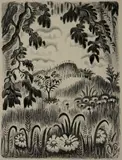 Charles E. Burchfield, - ''Summer Benediction''-, lithograph, 1951-1952