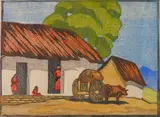 JessieJo Eckford, - ''Vista Hermosa''-, woodcut in color