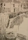 Childe Hassam, - ''Cos Cob'' (Cortissoz 32)-, etching and drypoint, 1915