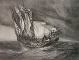 John Noble, - ''Wild Calm'' (Urban 25)-, lithograph, 1952