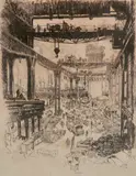 Joseph Pennell, - ''The Great Tower- Pig Iron'' (Wuerth 419)-, lithograph, 1916