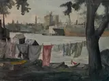 Paul B. Travis, - ''Wash Day, Gloucester, 1923''-