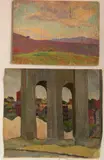 - The Flats; and Landscape- 1 by George G. Adomeit, oil on canvas (has been trimmed down) and 1 oil on canvasboard, offered Mar 2019
